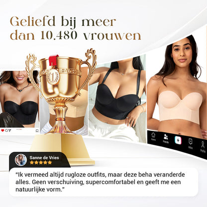 Strapless BH met lage rug (Eersteklas stof)