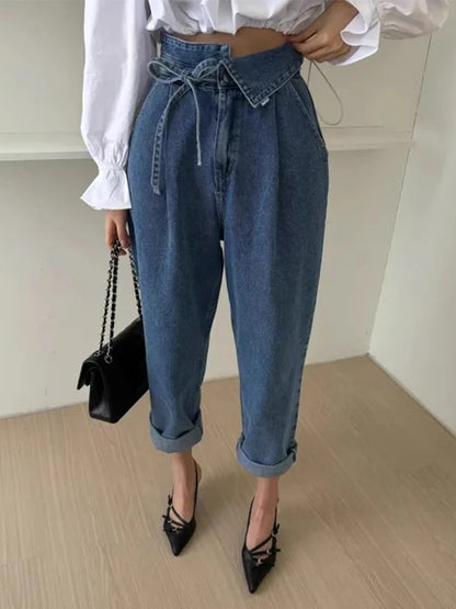 Jeans High Waist Met Centuur