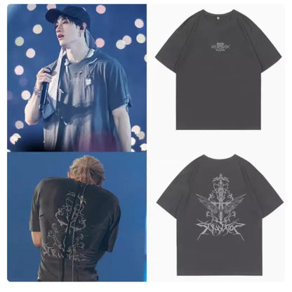 T-shirt Stray Kids Men Vintage Washed