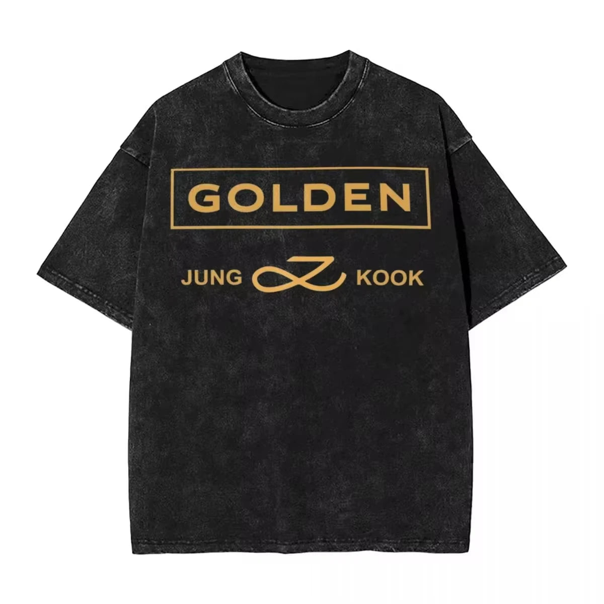 T shirt BTS Jungkook Streetwear Washed Vintage
