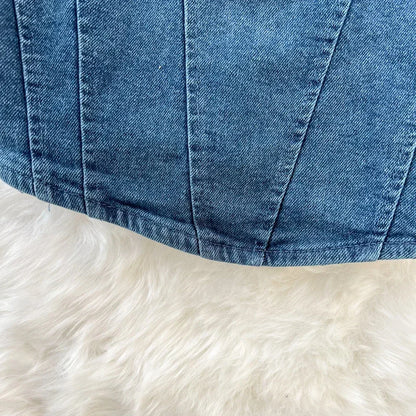 Denim Top Aespa Winter Vintage