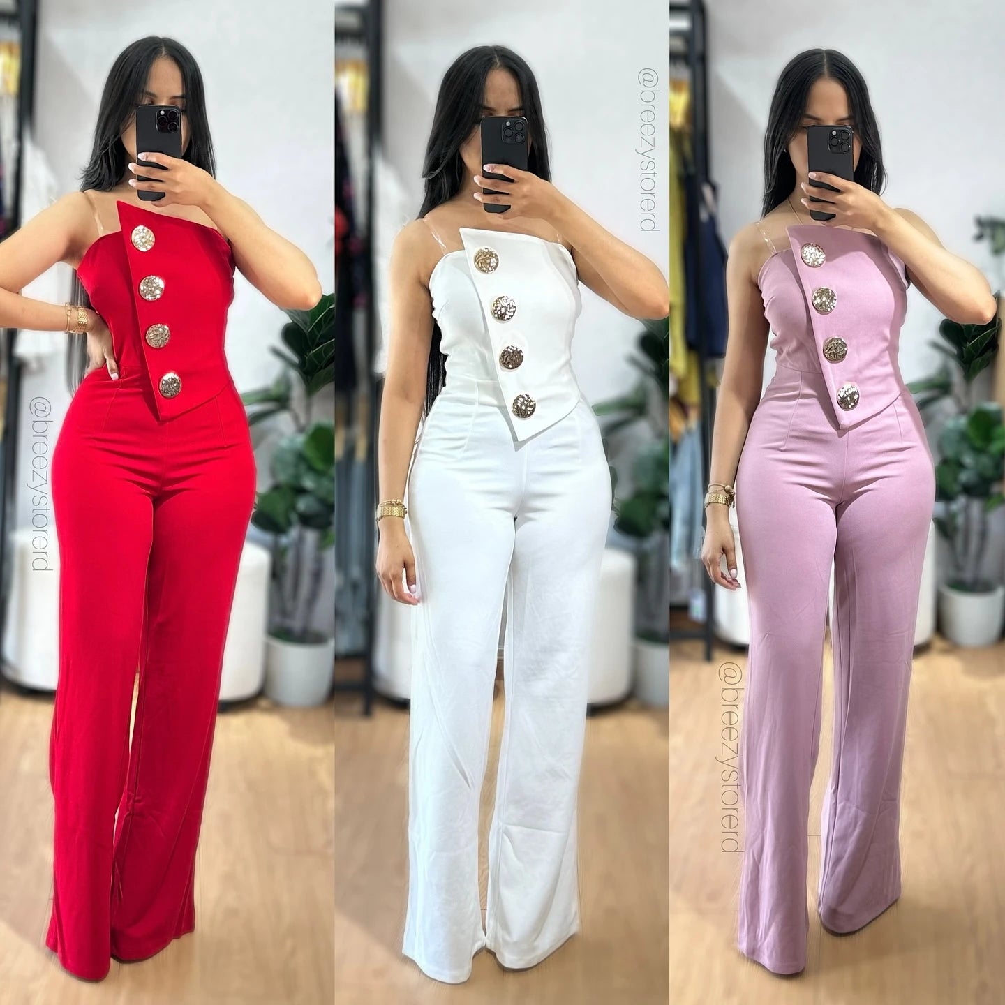 Stijlvol & Uniek – Asymmetrische Strapless Jumpsuit!