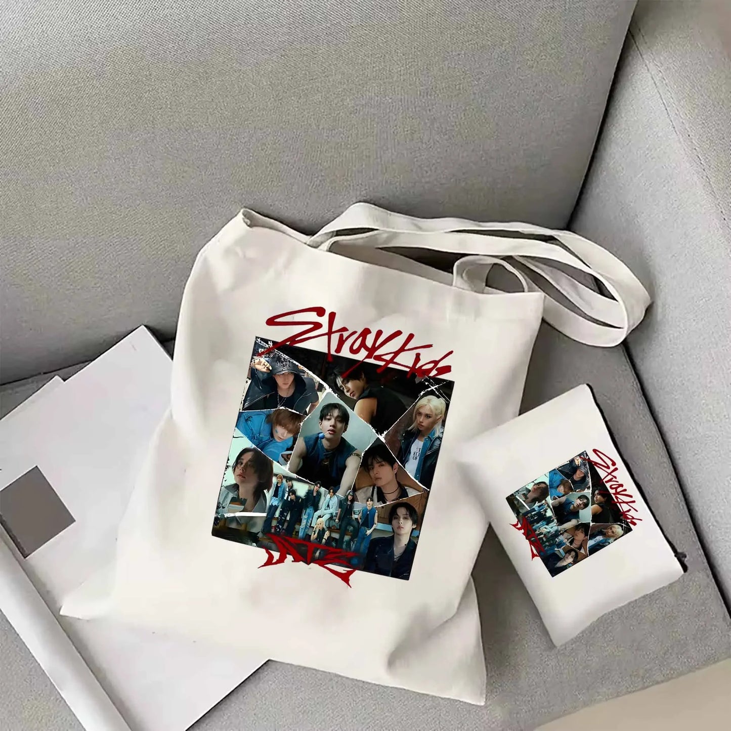 Stray Kids Fashion ATE Album Tas Canvas