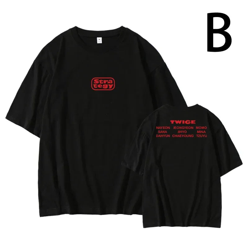 T Shirt Twice Korte & Lange Mouwen Katoen Strategie