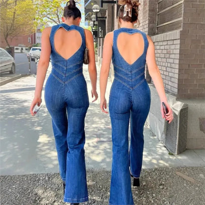 Denim Jumpsuit hartvorm