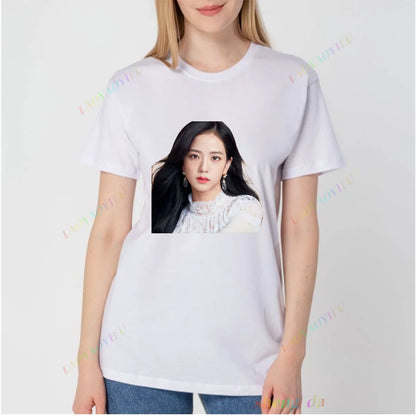 T-shirt BlackPink Jisoo Korte Mouwen