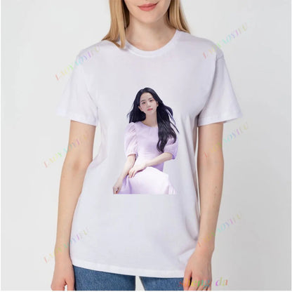 T-shirt BlackPink Jisoo Korte Mouwen