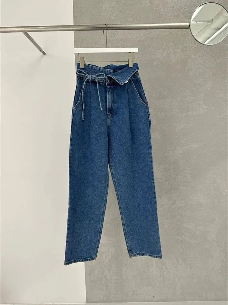 Jeans High Waist Met Centuur