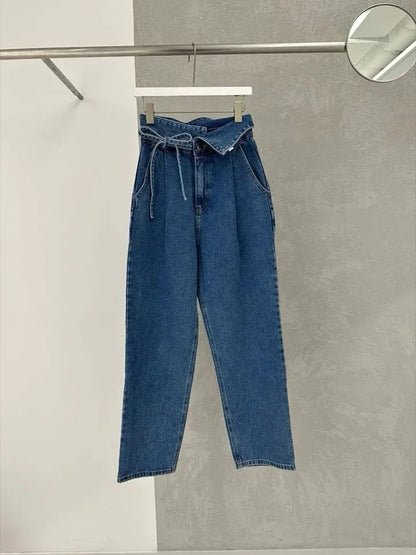 Jeans High Waist Met Centuur