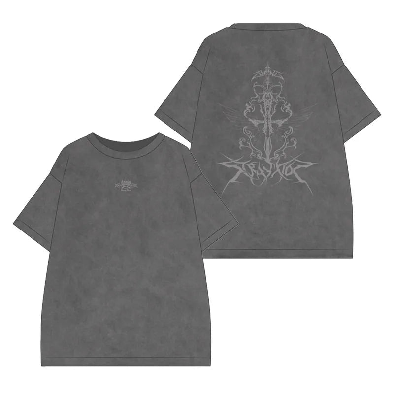 T-shirt Stray Kids Men Vintage Washed