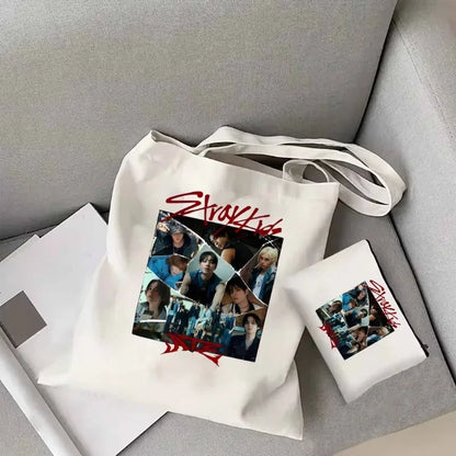 Stray Kids Fashion ATE Album Tas Canvas