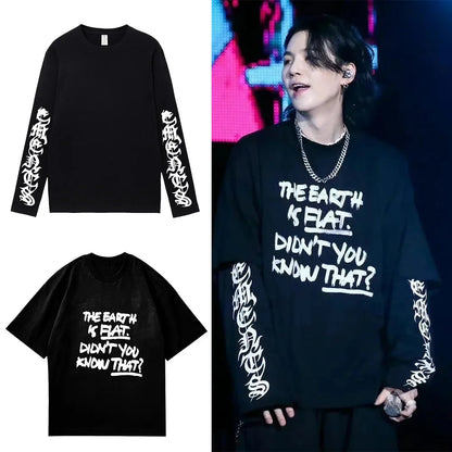 T-shirt BTS Suga met lange mouwen