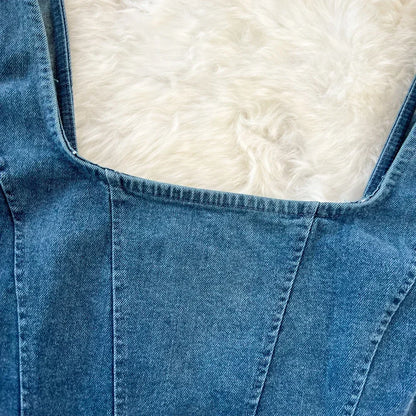 Denim Top Aespa Winter Vintage
