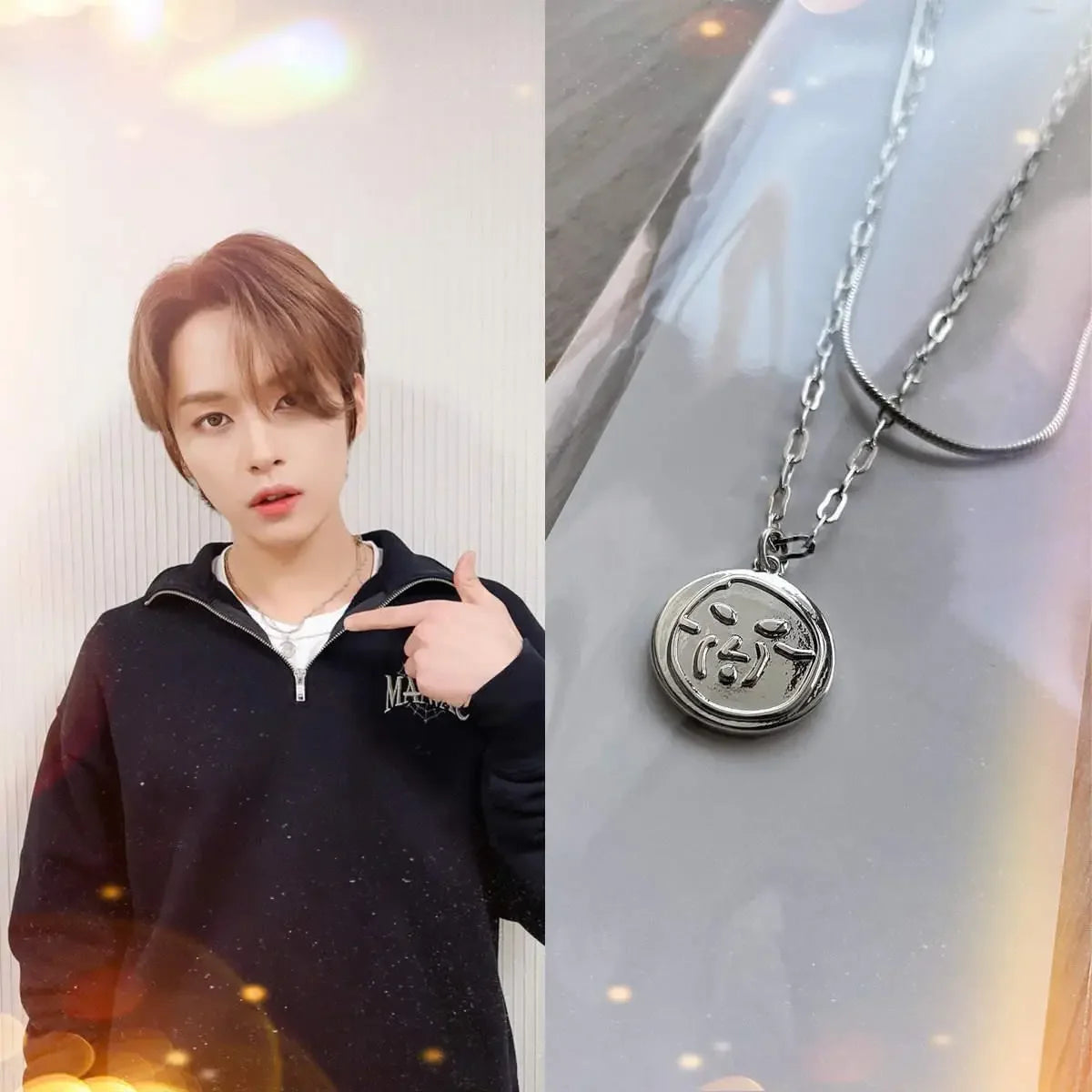 Ketting & Ring Stray Kids Lee Know Titanium