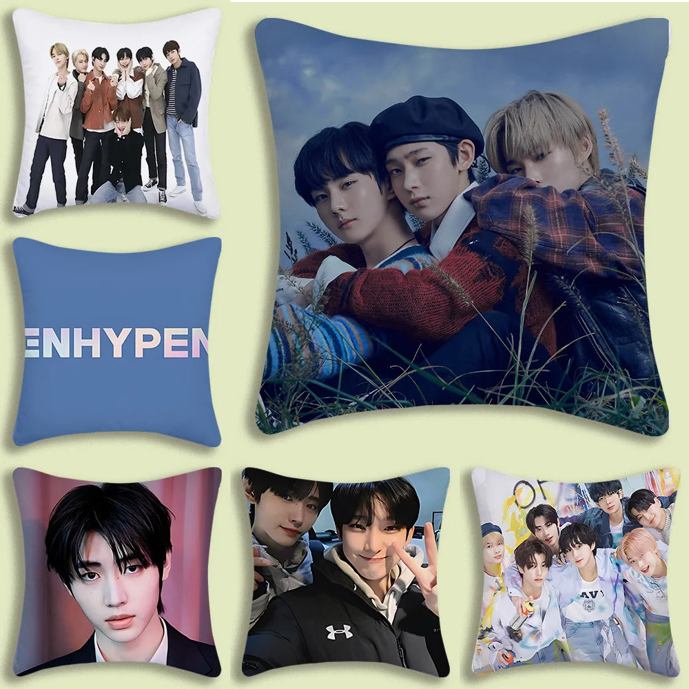 ENHYPEN kussen hoezen, dubbelzijdig