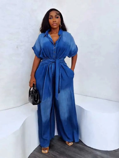 Denim Jumpsuit met zakken