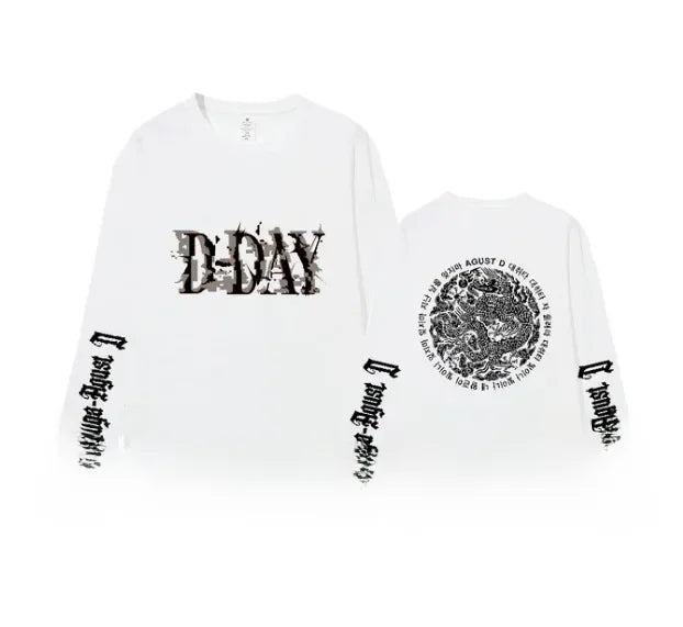 T-shirt BTS Suga met lange mouwen