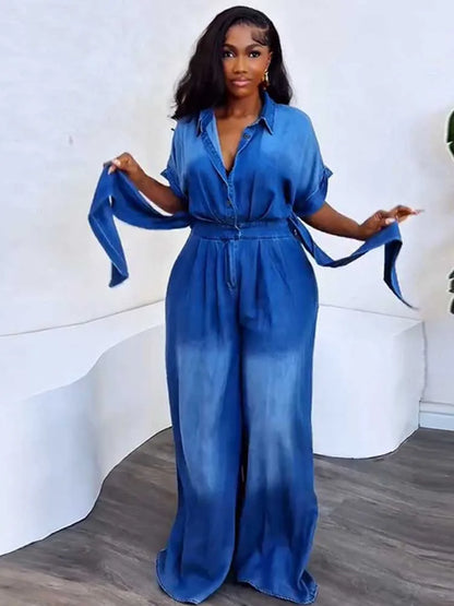 Denim Jumpsuit met zakken