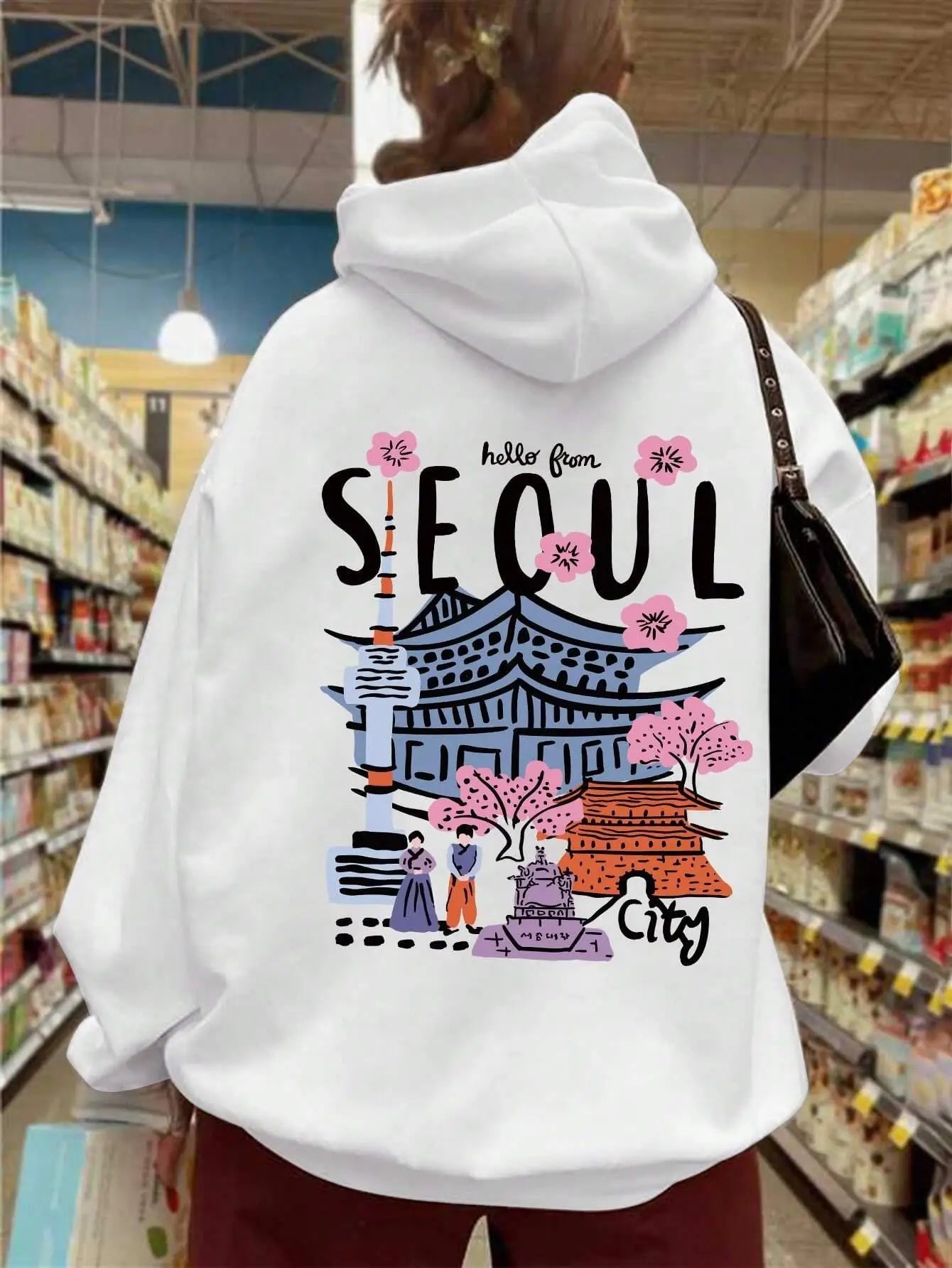 Hoodie Wit Seoul