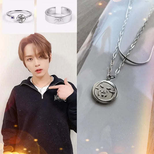 Ketting & Ring Stray Kids Lee Know Titanium