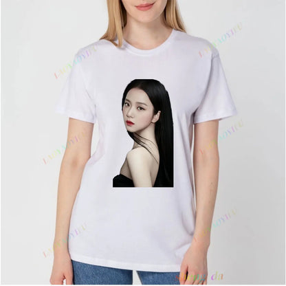 T-shirt BlackPink Jisoo Korte Mouwen