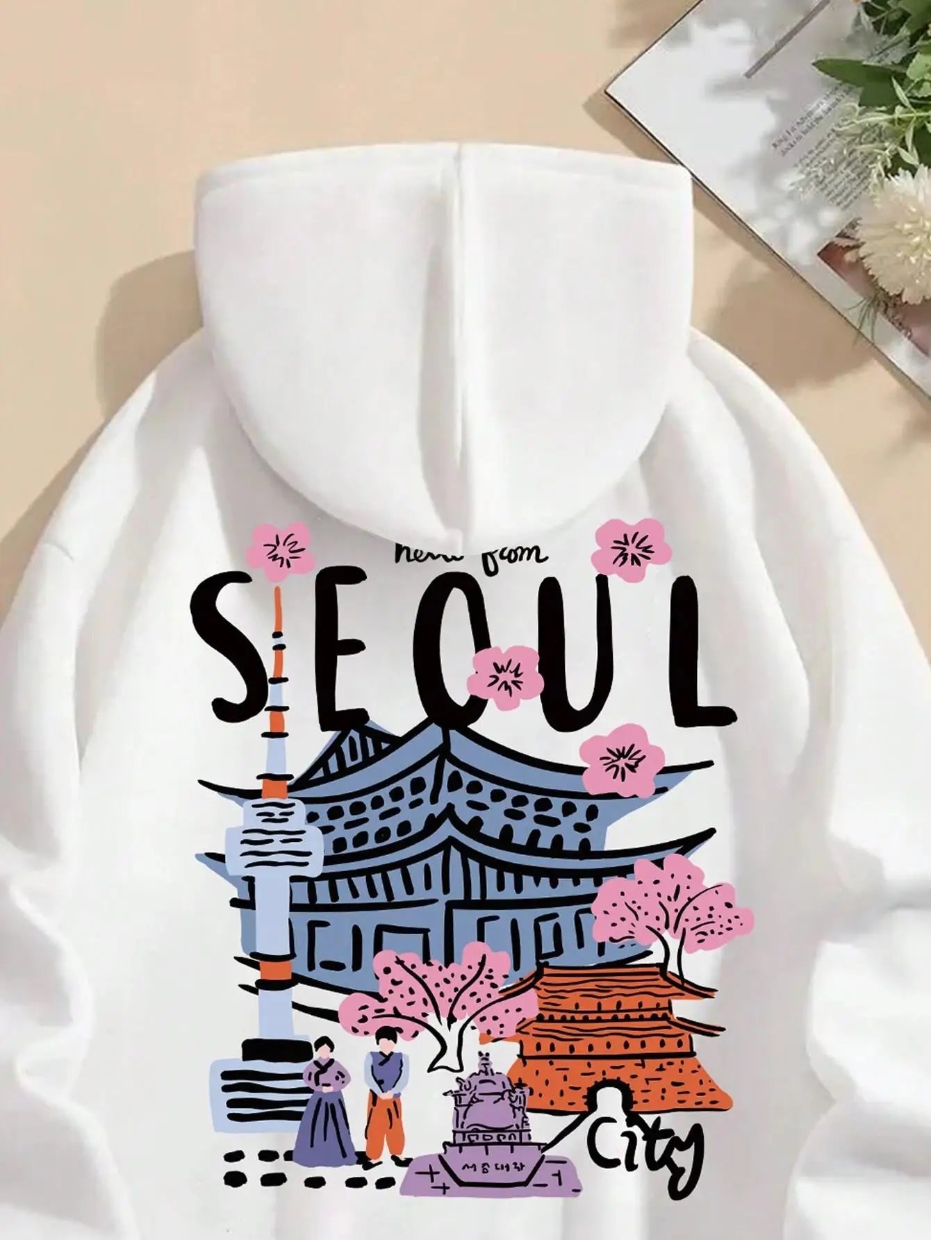 Hoodie Wit Seoul