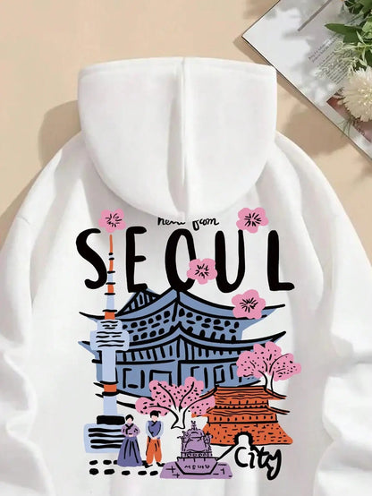 Hoodie Wit Seoul