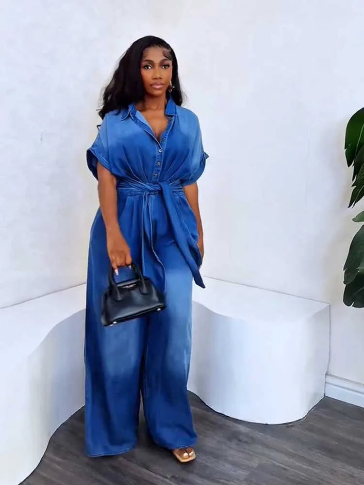 Denim Jumpsuit met zakken