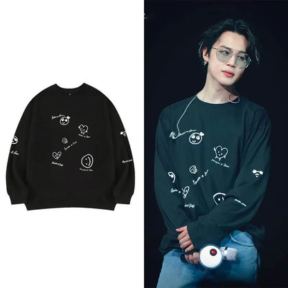 T shirt BTS Jimin Met Lange Mouwen