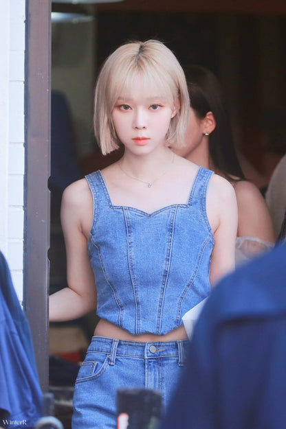 Denim Top Aespa Winter Vintage