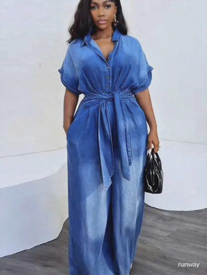 Denim Jumpsuit met zakken